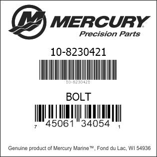 Mercury Bolt - m6 x 25mm - Genuine