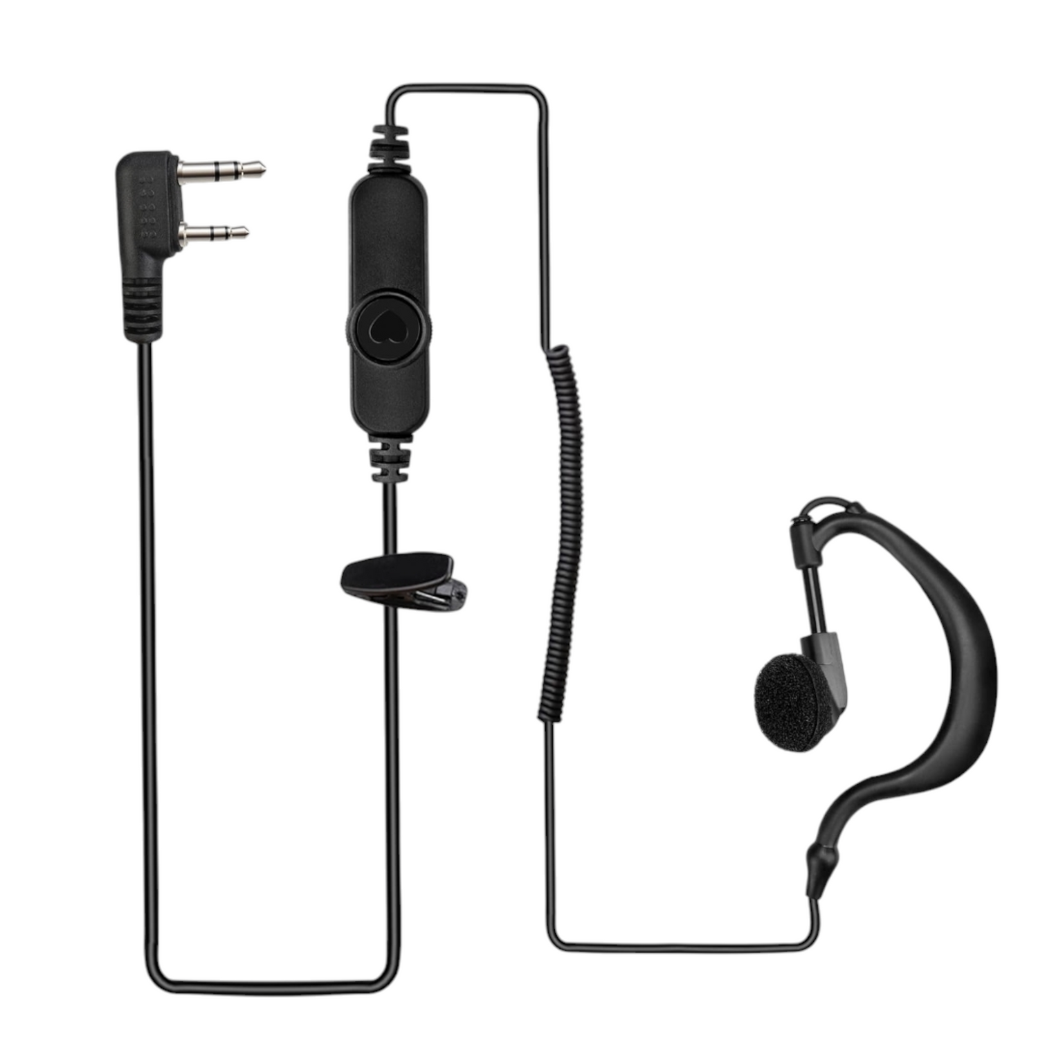 Retevis Volume Control Earpiece Inline PTT Mic for RT22