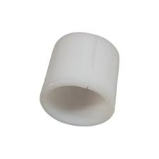 White cylindrical object on a white background
